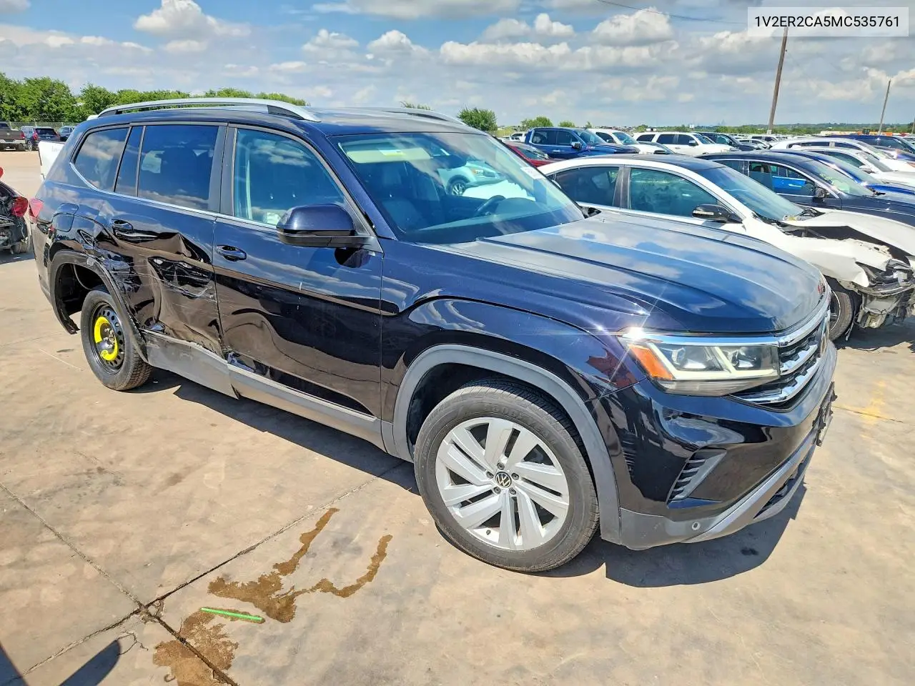 2021 Volkswagen Atlas Sel VIN: 1V2ER2CA5MC535761 Lot: 60638346