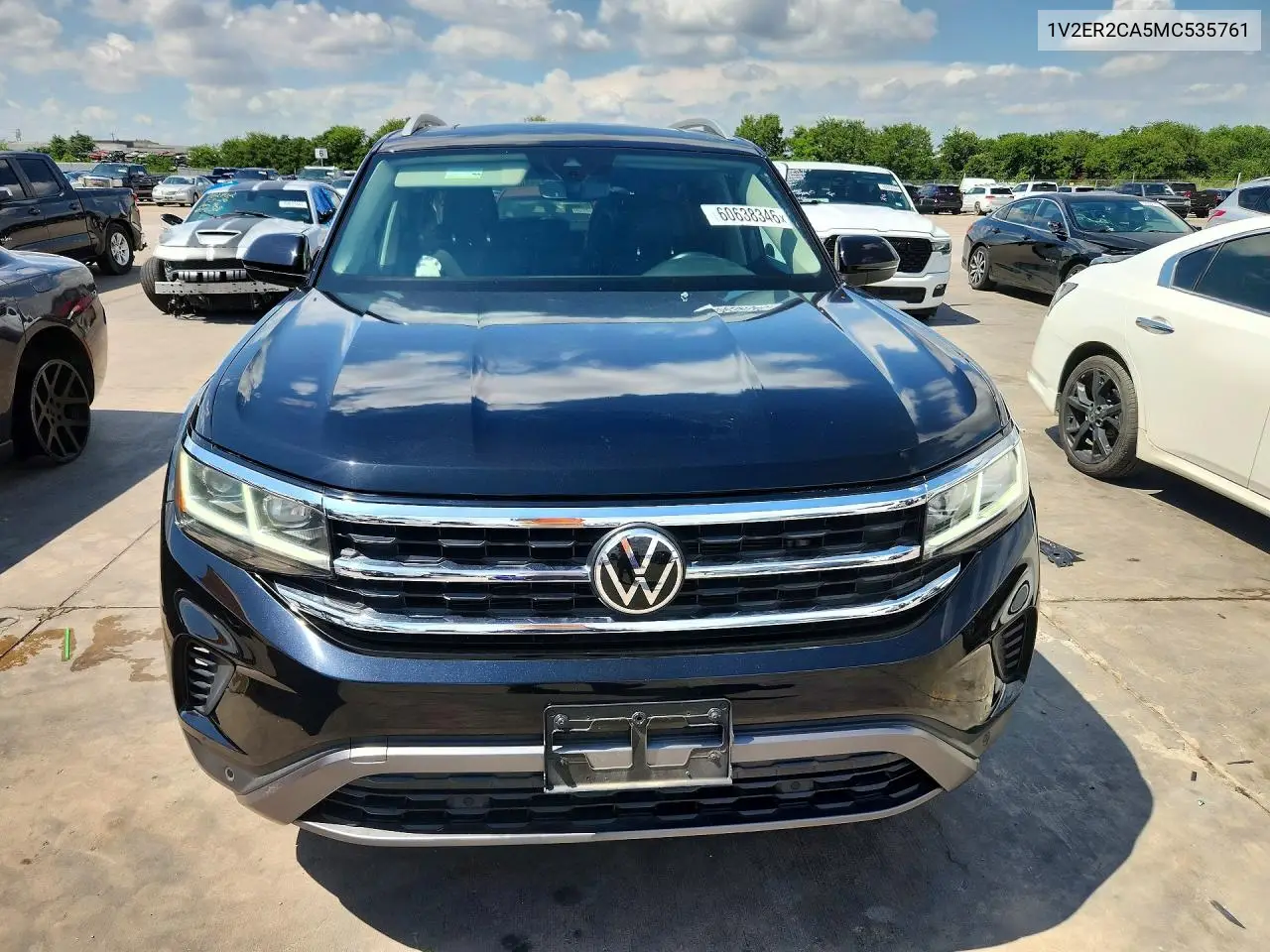2021 Volkswagen Atlas Sel VIN: 1V2ER2CA5MC535761 Lot: 60638346