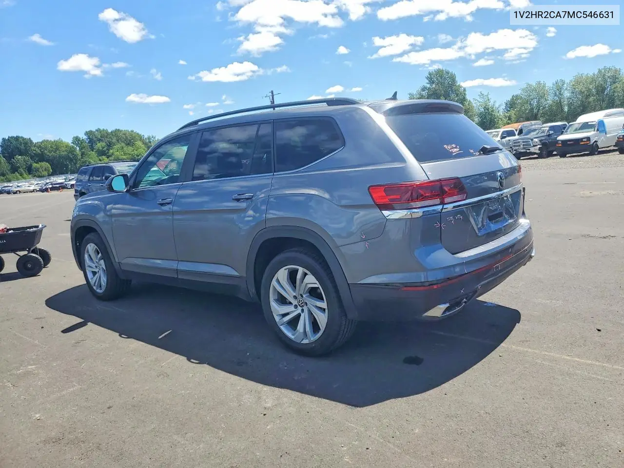 2021 Volkswagen Atlas Se VIN: 1V2HR2CA7MC546631 Lot: 60642686