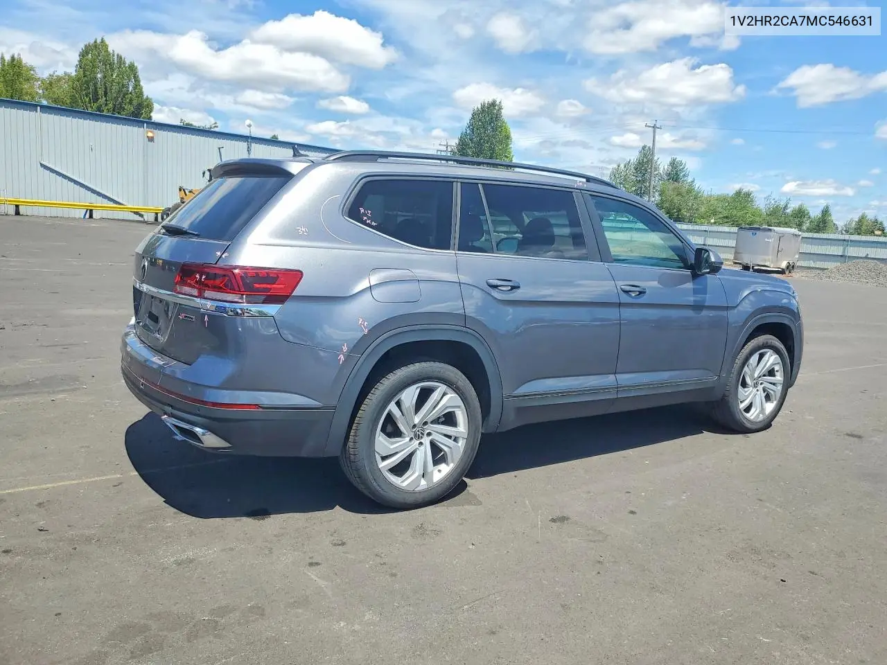2021 Volkswagen Atlas Se VIN: 1V2HR2CA7MC546631 Lot: 60642686