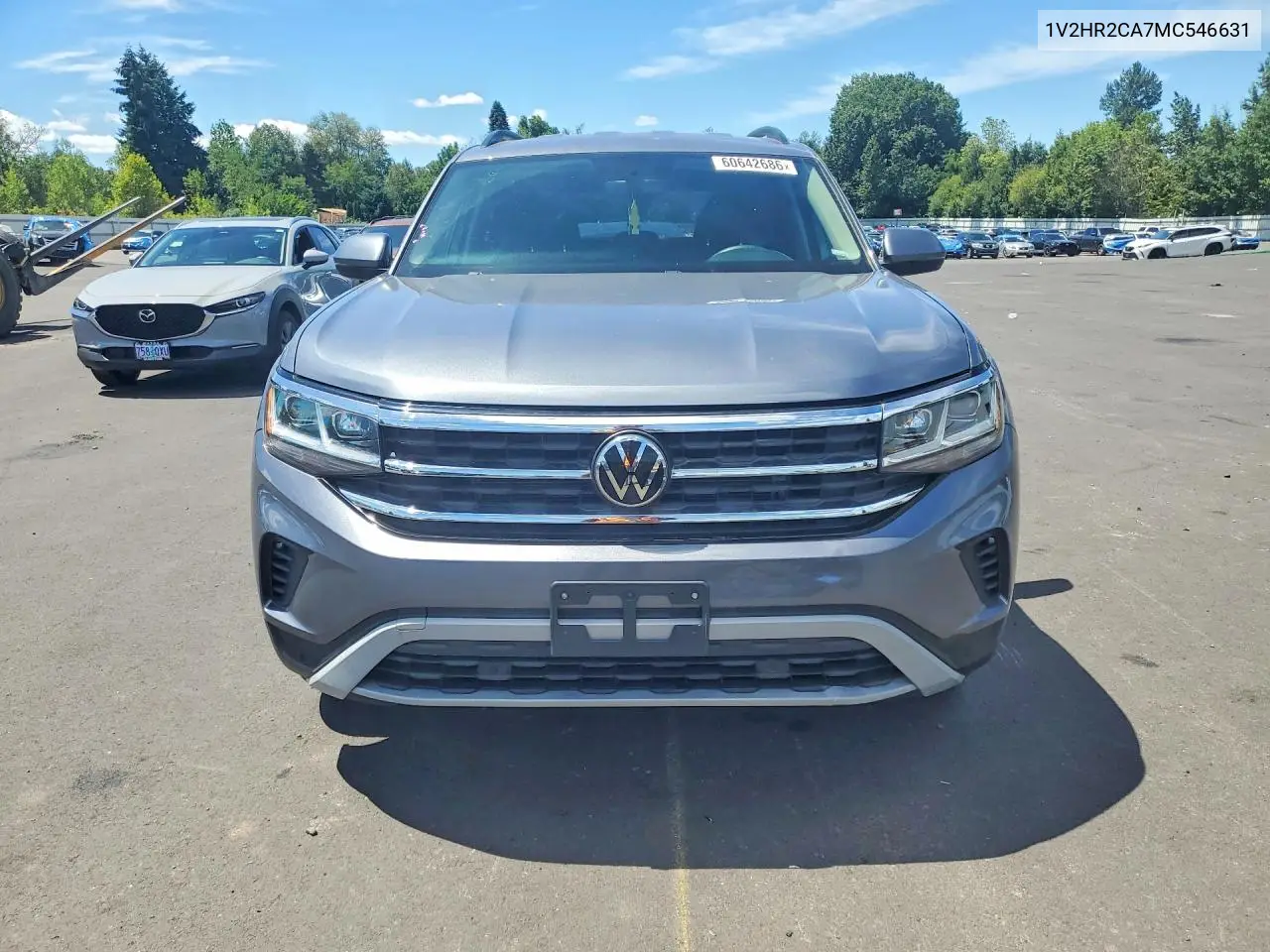 2021 Volkswagen Atlas Se VIN: 1V2HR2CA7MC546631 Lot: 60642686