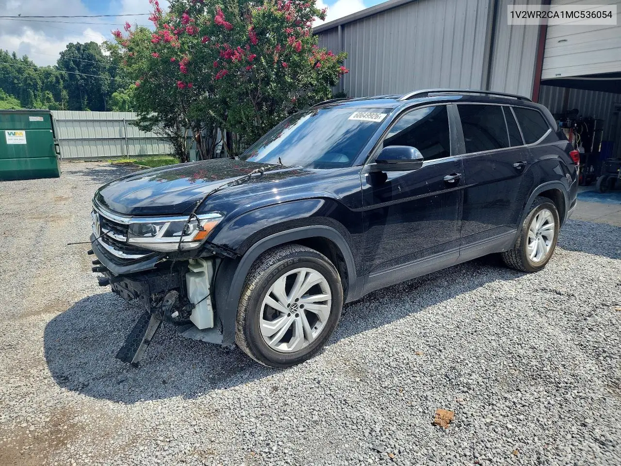 2021 Volkswagen Atlas Se VIN: 1V2WR2CA1MC536054 Lot: 60649926