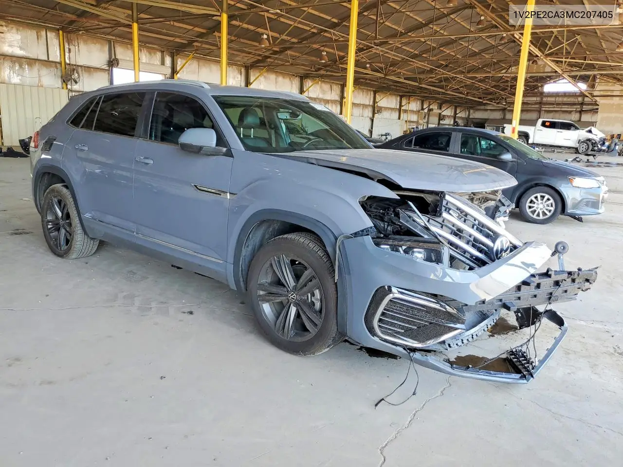 2021 Volkswagen Atlas Cross Sport Se VIN: 1V2PE2CA3MC207405 Lot: 60720656