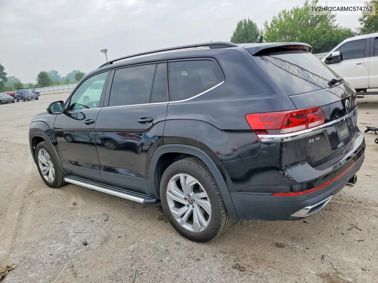 2021 Volkswagen Atlas Se VIN: 1V2HR2CA8MC574762 Lot: 60946046