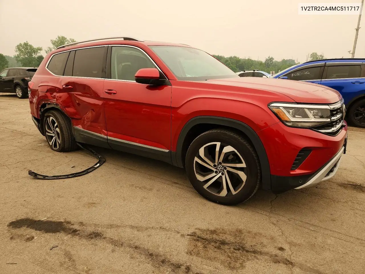 2021 Volkswagen Atlas Sel Premium VIN: 1V2TR2CA4MC511717 Lot: 61080946