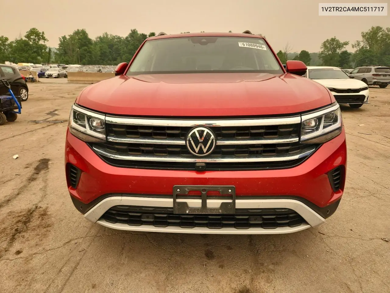2021 Volkswagen Atlas Sel Premium VIN: 1V2TR2CA4MC511717 Lot: 61080946