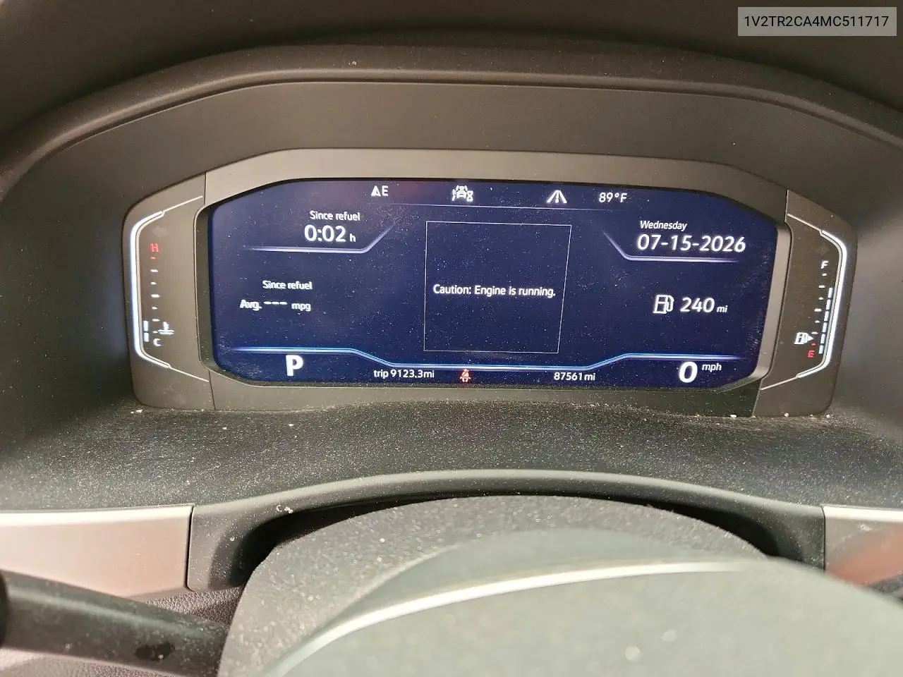 2021 Volkswagen Atlas Sel Premium VIN: 1V2TR2CA4MC511717 Lot: 61080946