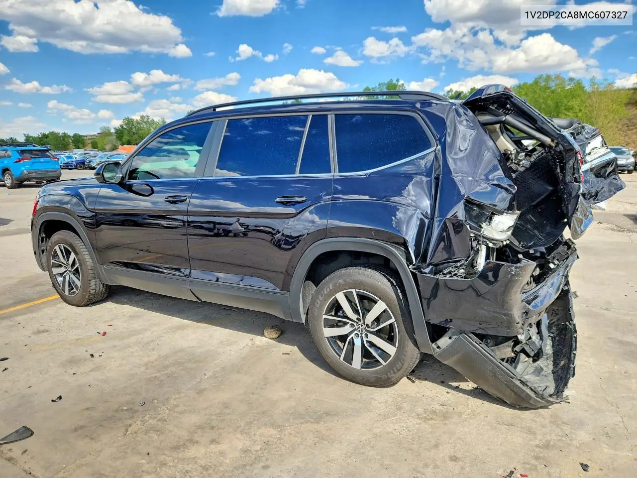 2021 Volkswagen Atlas Se VIN: 1V2DP2CA8MC607327 Lot: 61532506