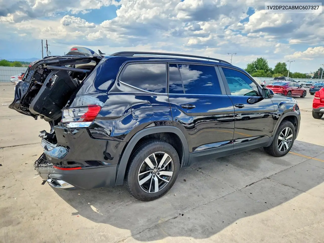 2021 Volkswagen Atlas Se VIN: 1V2DP2CA8MC607327 Lot: 61532506