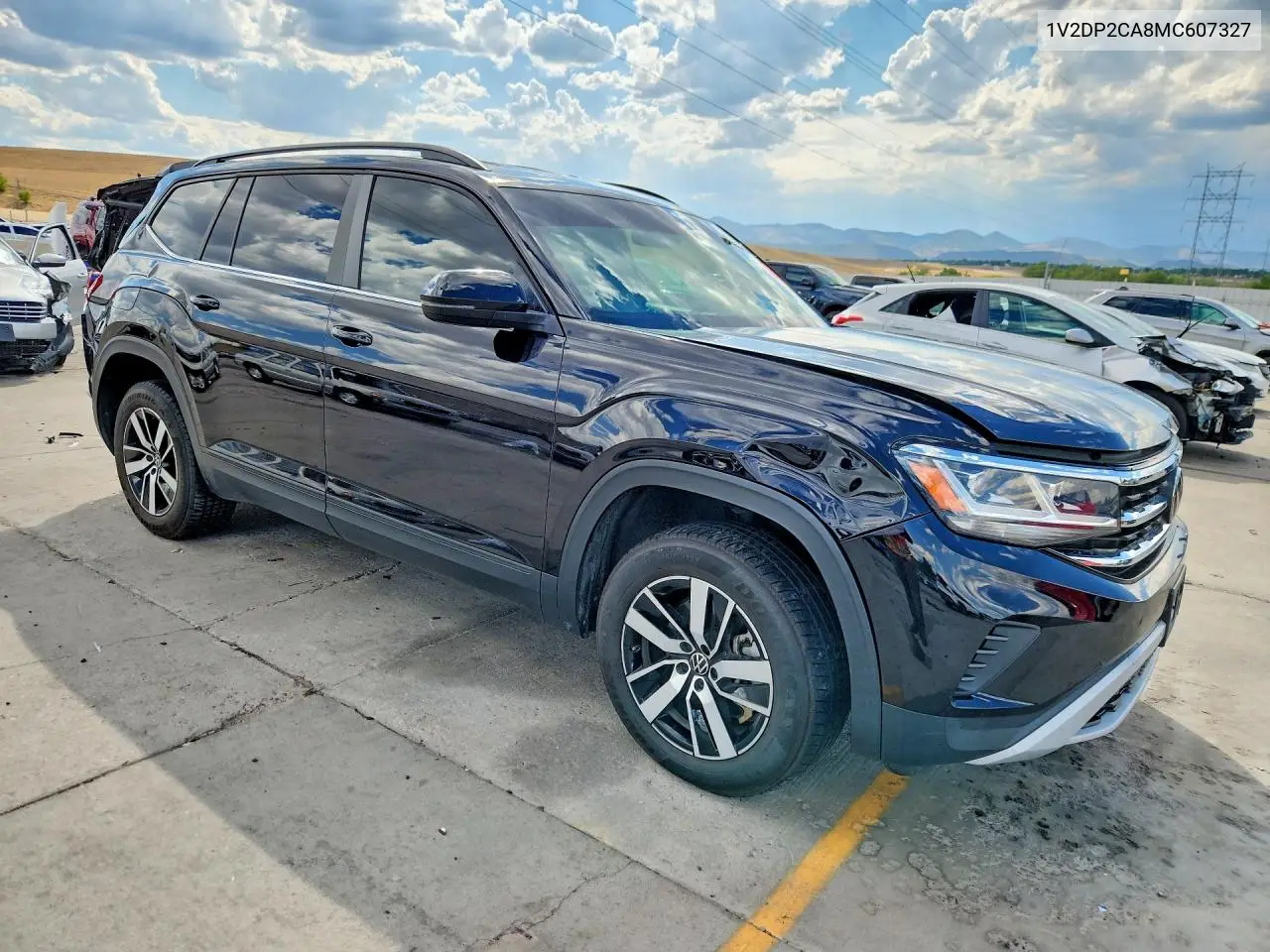 2021 Volkswagen Atlas Se VIN: 1V2DP2CA8MC607327 Lot: 61532506