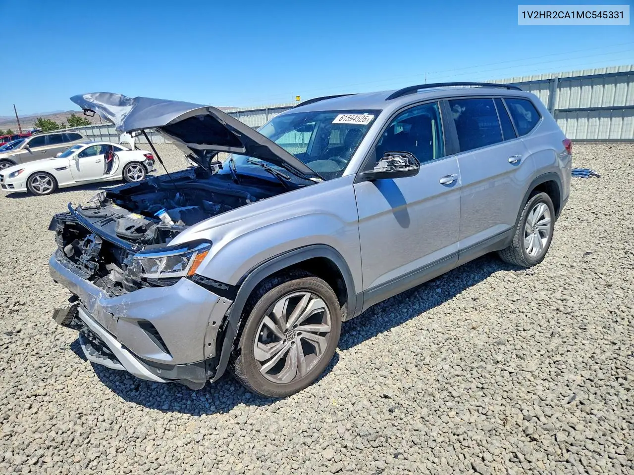 2021 Volkswagen Atlas Se VIN: 1V2HR2CA1MC545331 Lot: 61594526