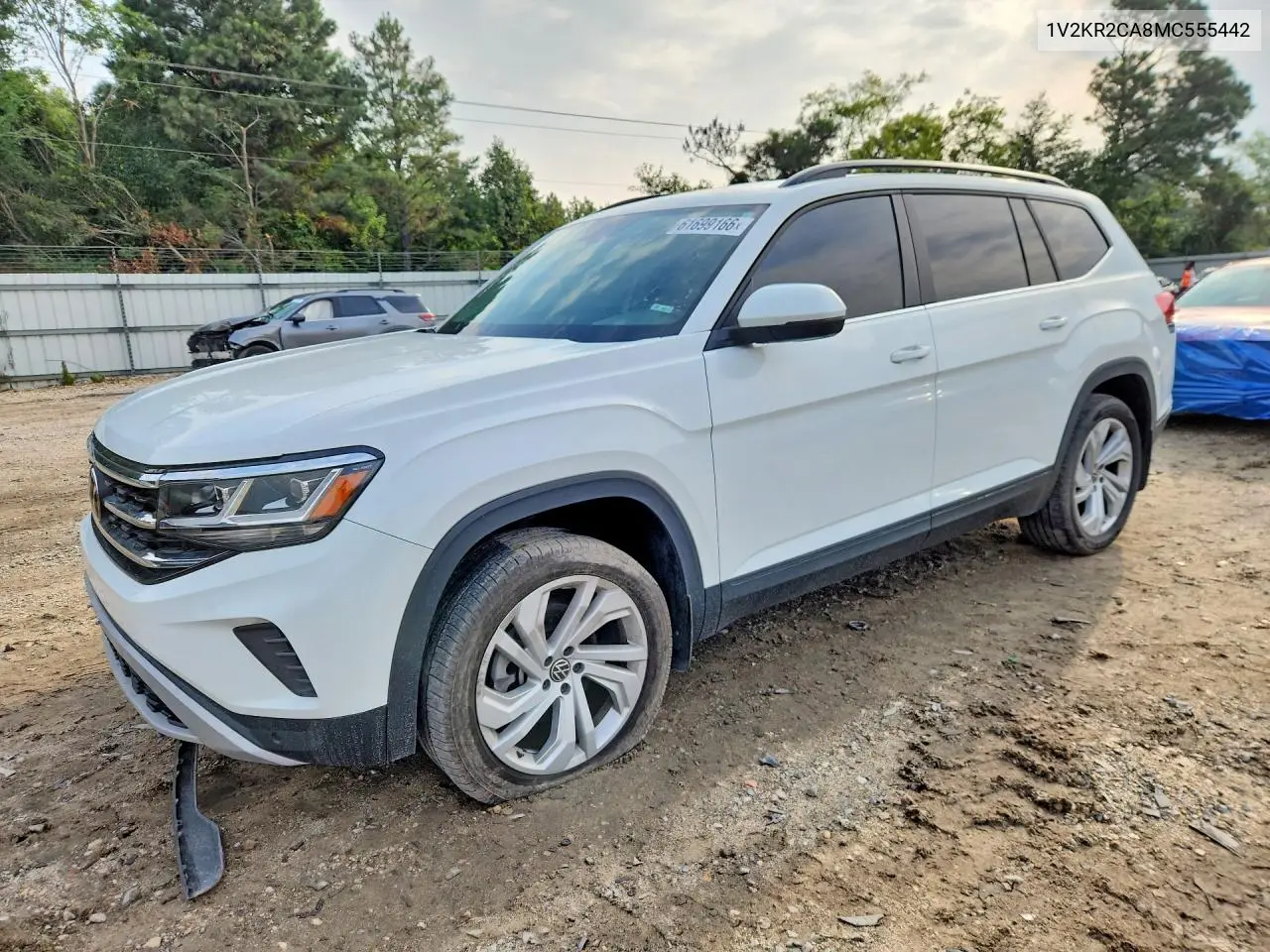 2021 Volkswagen Atlas Se VIN: 1V2KR2CA8MC555442 Lot: 61699166