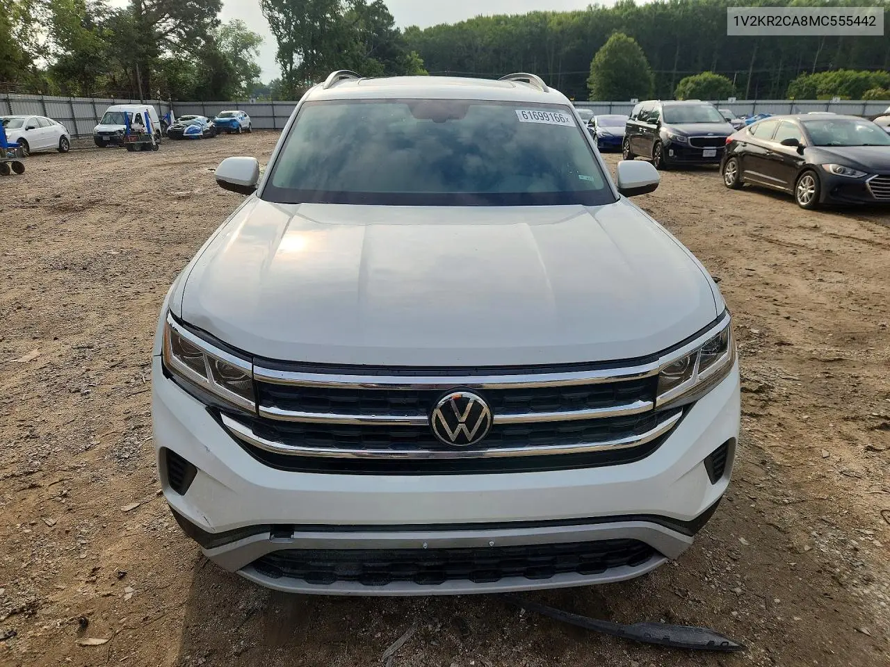 2021 Volkswagen Atlas Se VIN: 1V2KR2CA8MC555442 Lot: 61699166