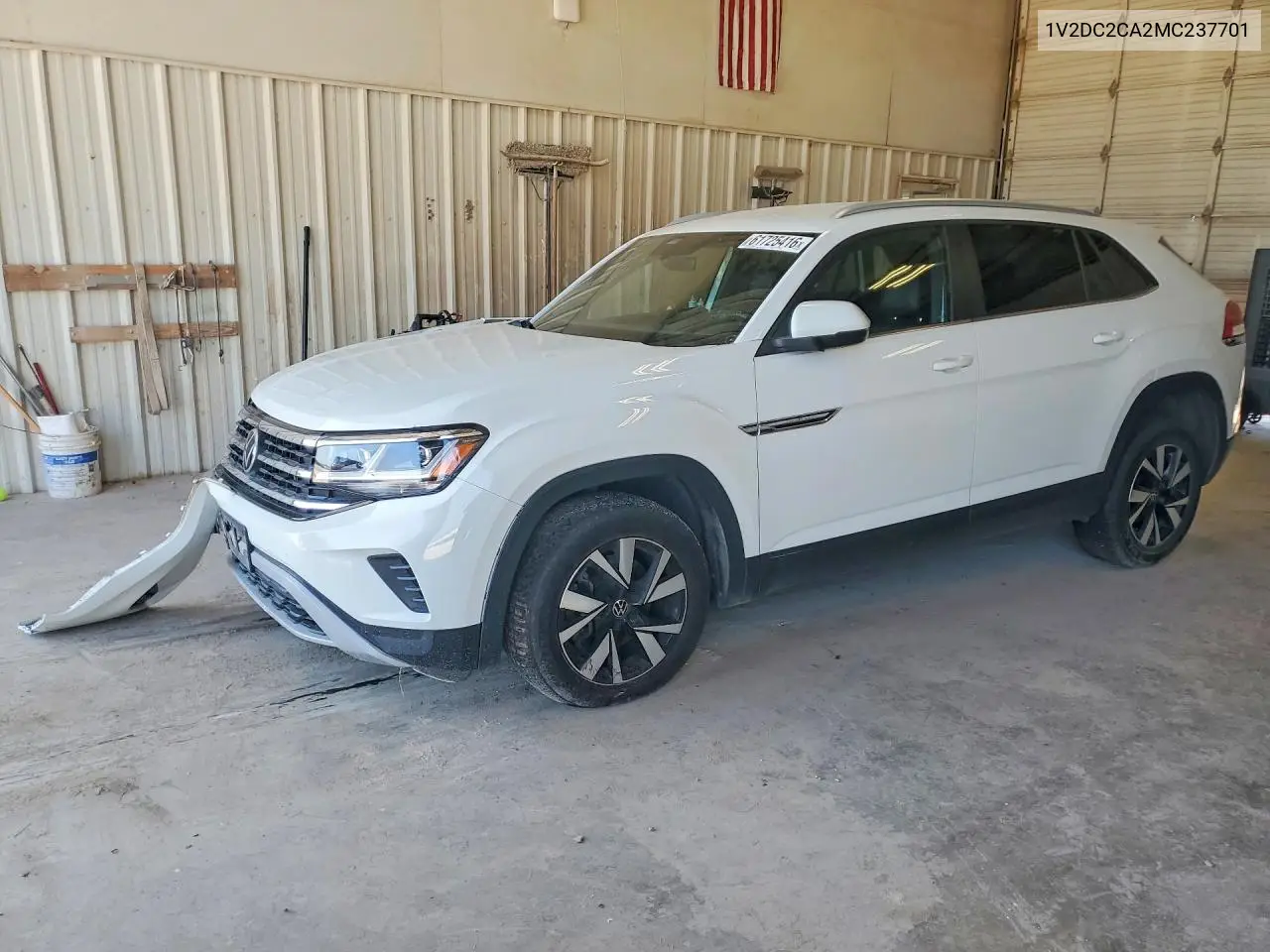 2021 Volkswagen Atlas Cross Sport Se VIN: 1V2DC2CA2MC237701 Lot: 61725416