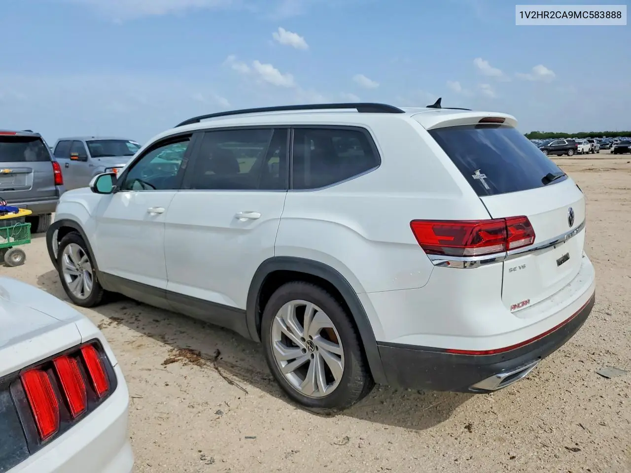 2021 Volkswagen Atlas Se VIN: 1V2HR2CA9MC583888 Lot: 61849496