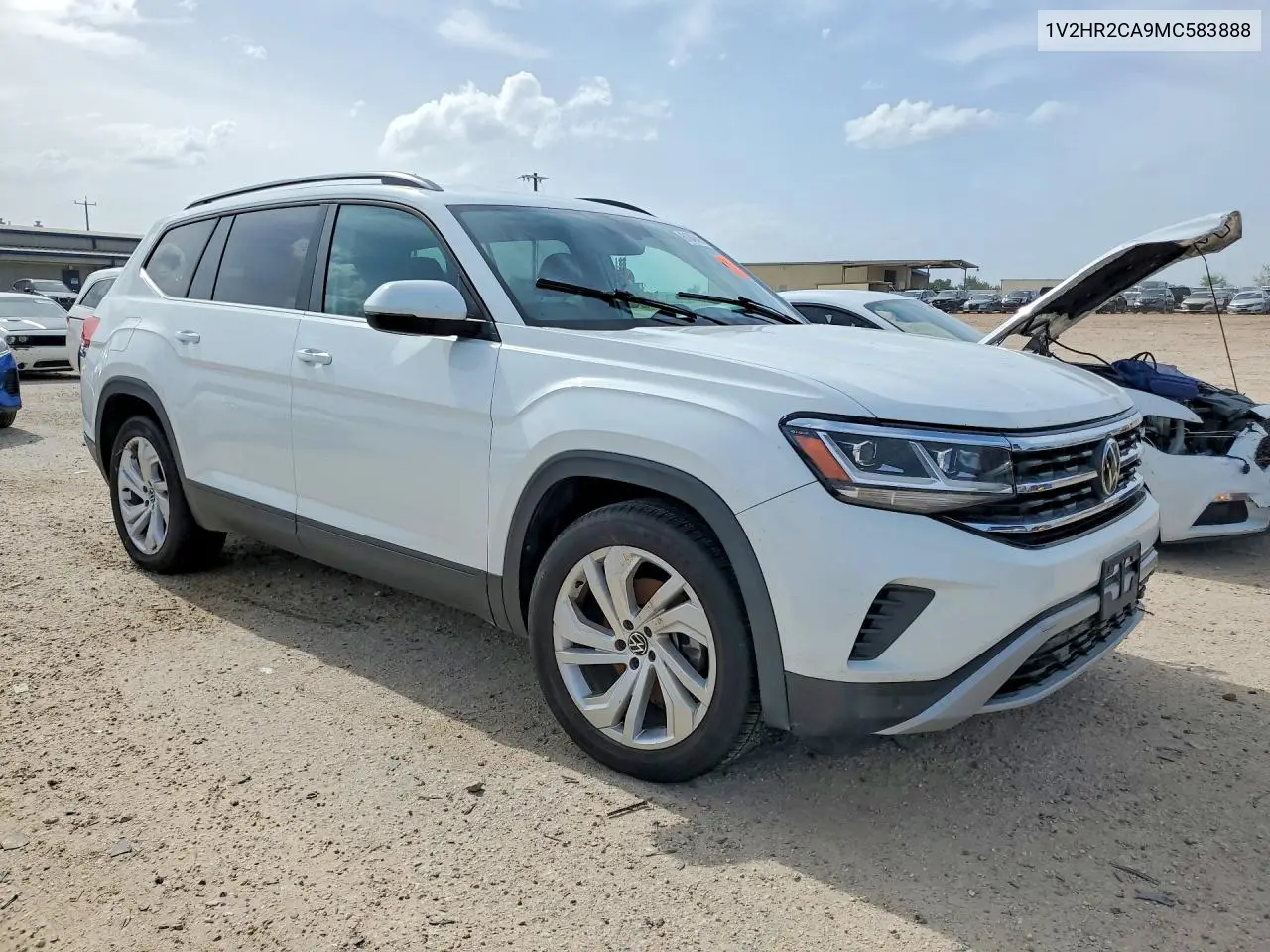 2021 Volkswagen Atlas Se VIN: 1V2HR2CA9MC583888 Lot: 61849496