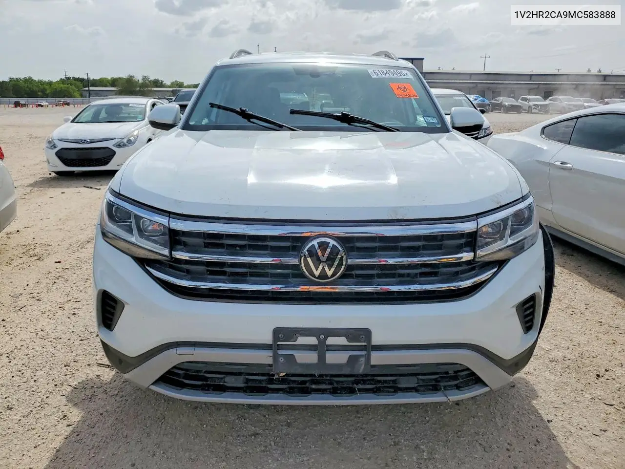 2021 Volkswagen Atlas Se VIN: 1V2HR2CA9MC583888 Lot: 61849496