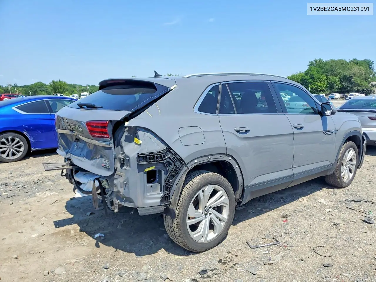 2021 Volkswagen Atlas Cross Sport Sel VIN: 1V2BE2CA5MC231991 Lot: 85623435