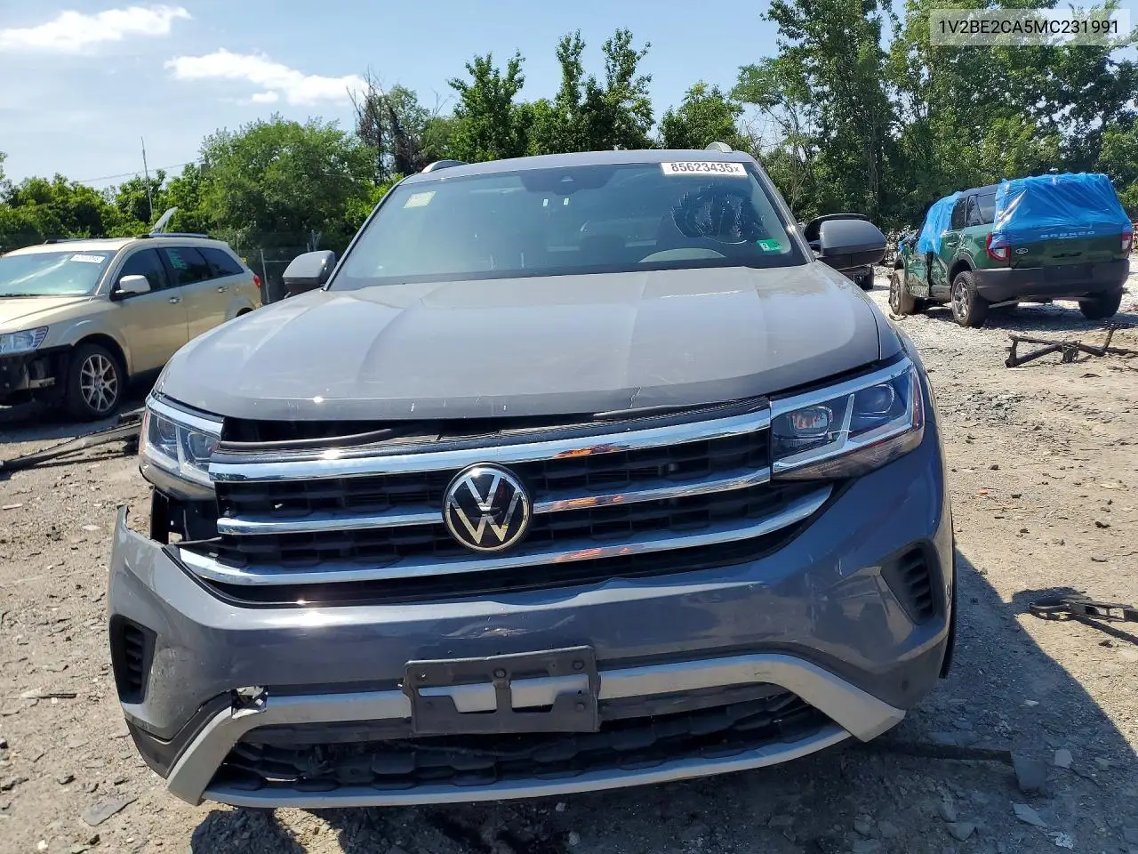 2021 Volkswagen Atlas Cross Sport Sel VIN: 1V2BE2CA5MC231991 Lot: 85623435