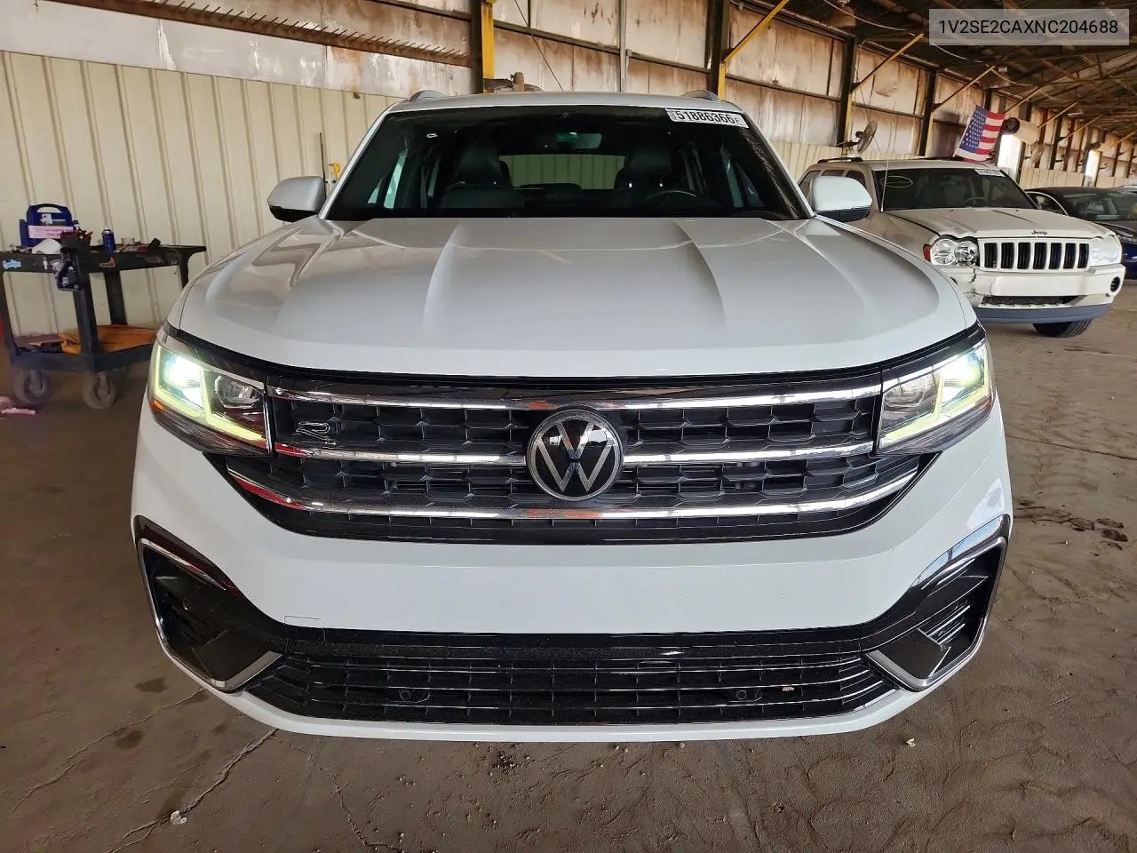 2022 Volkswagen Atlas Cross Sport Sel R-Line VIN: 1V2SE2CAXNC204688 Lot: 51886366