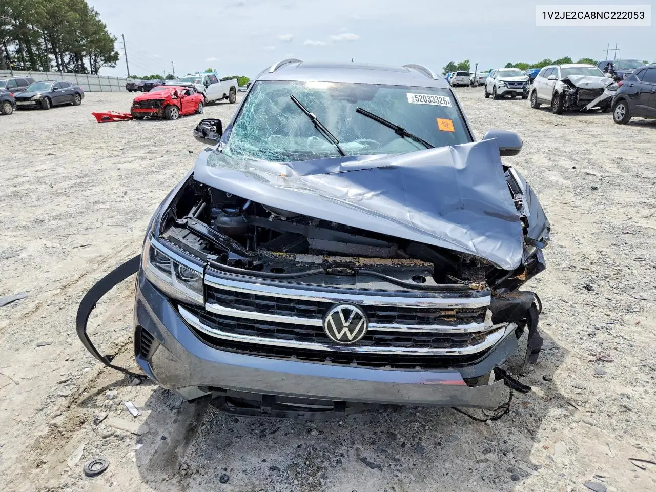 2022 Volkswagen Atlas Cross Sport Se VIN: 1V2JE2CA8NC222053 Lot: 52033326