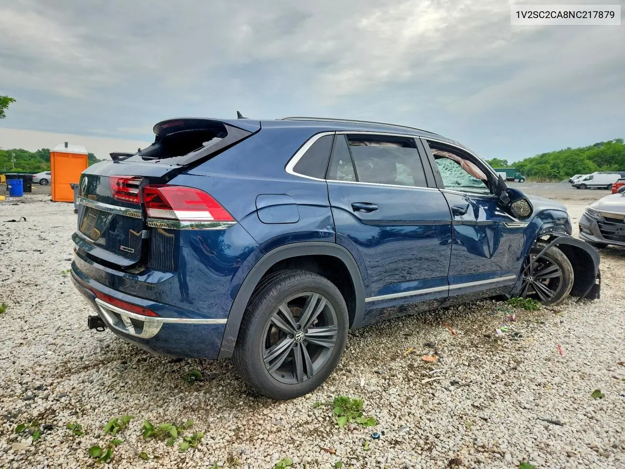 2022 Volkswagen Atlas Cross Sport Sel R-Line VIN: 1V2SC2CA8NC217879 Lot: 54820036