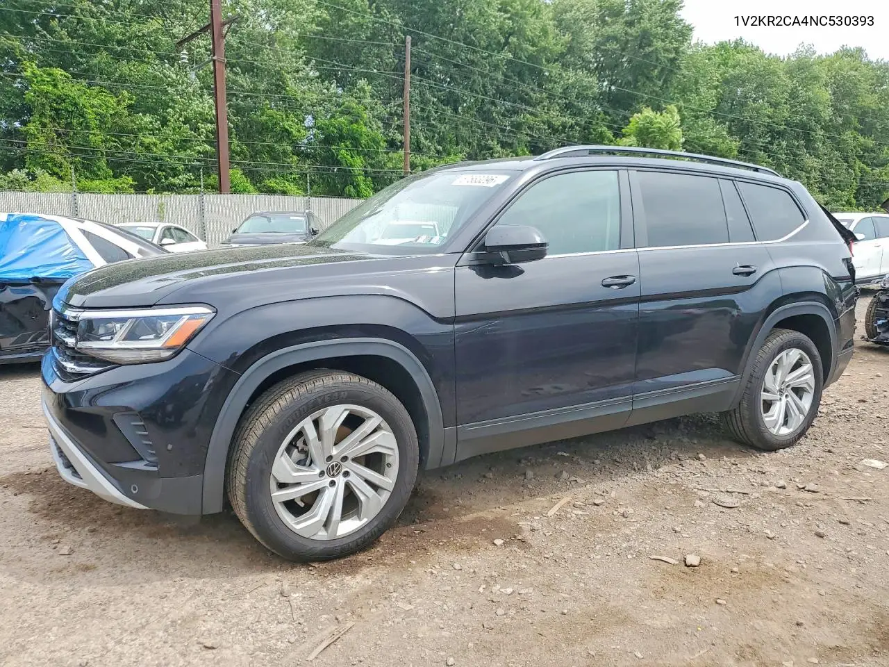 2022 Volkswagen Atlas Se VIN: 1V2KR2CA4NC530393 Lot: 57683296