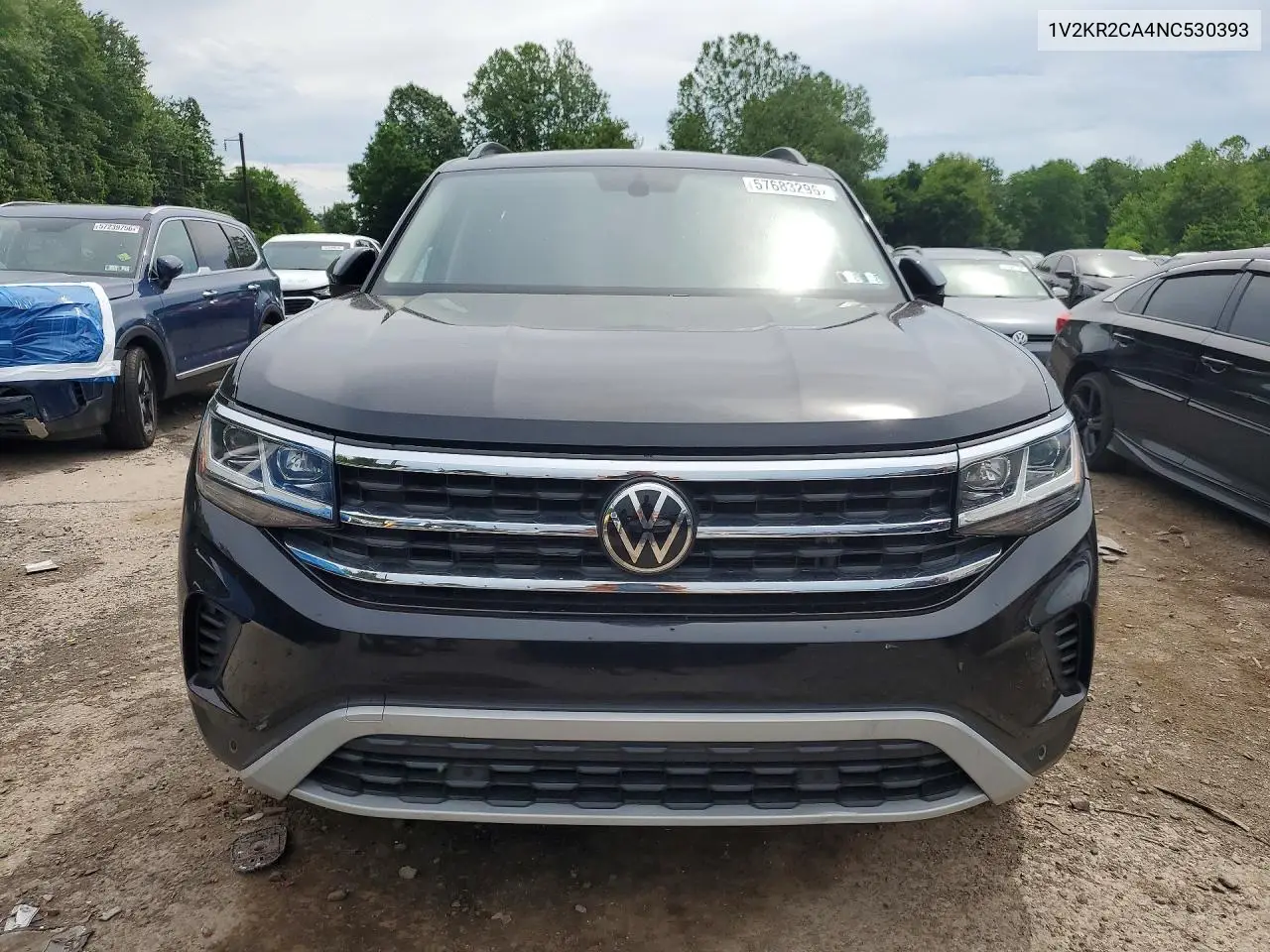 2022 Volkswagen Atlas Se VIN: 1V2KR2CA4NC530393 Lot: 57683296