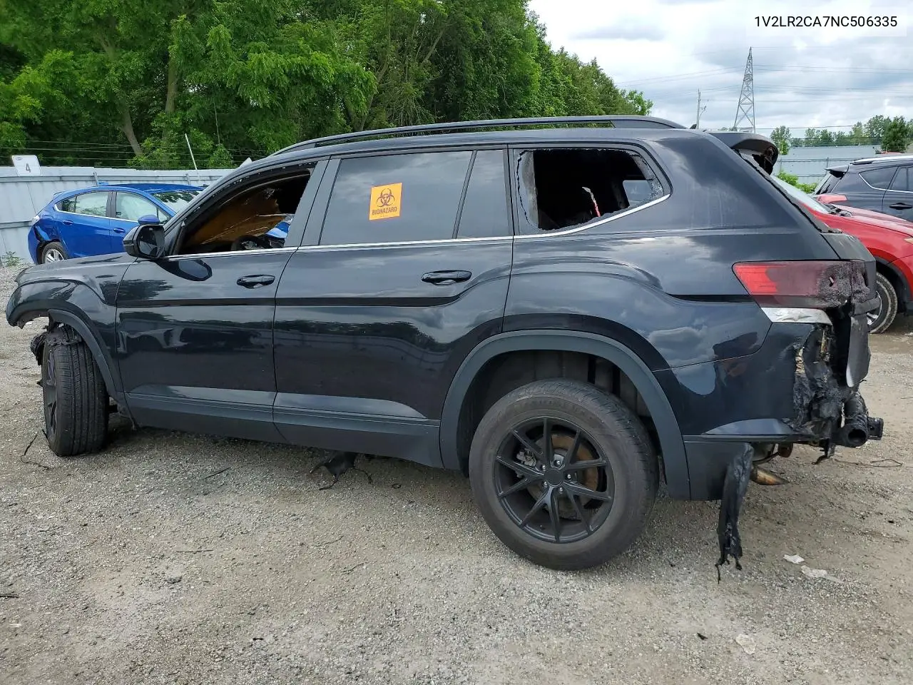2022 Volkswagen Atlas Comfortline VIN: 1V2LR2CA7NC506335 Lot: 59101626