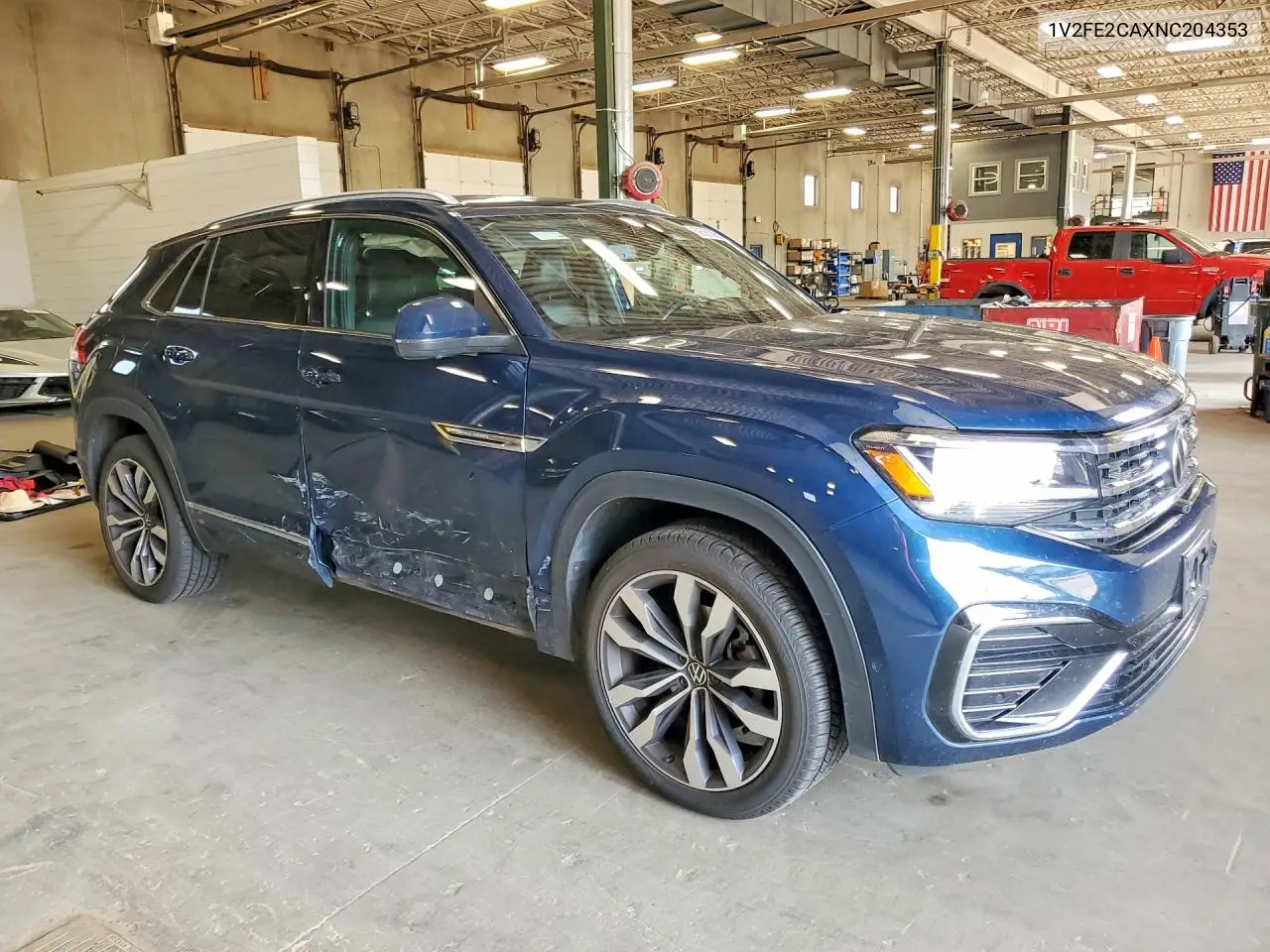 2022 Volkswagen Atlas Cross Sport Sel Premium R-Line VIN: 1V2FE2CAXNC204353 Lot: 59388296