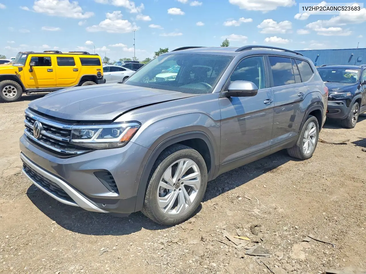 2022 Volkswagen Atlas Se VIN: 1V2HP2CA0NC523683 Lot: 59587496