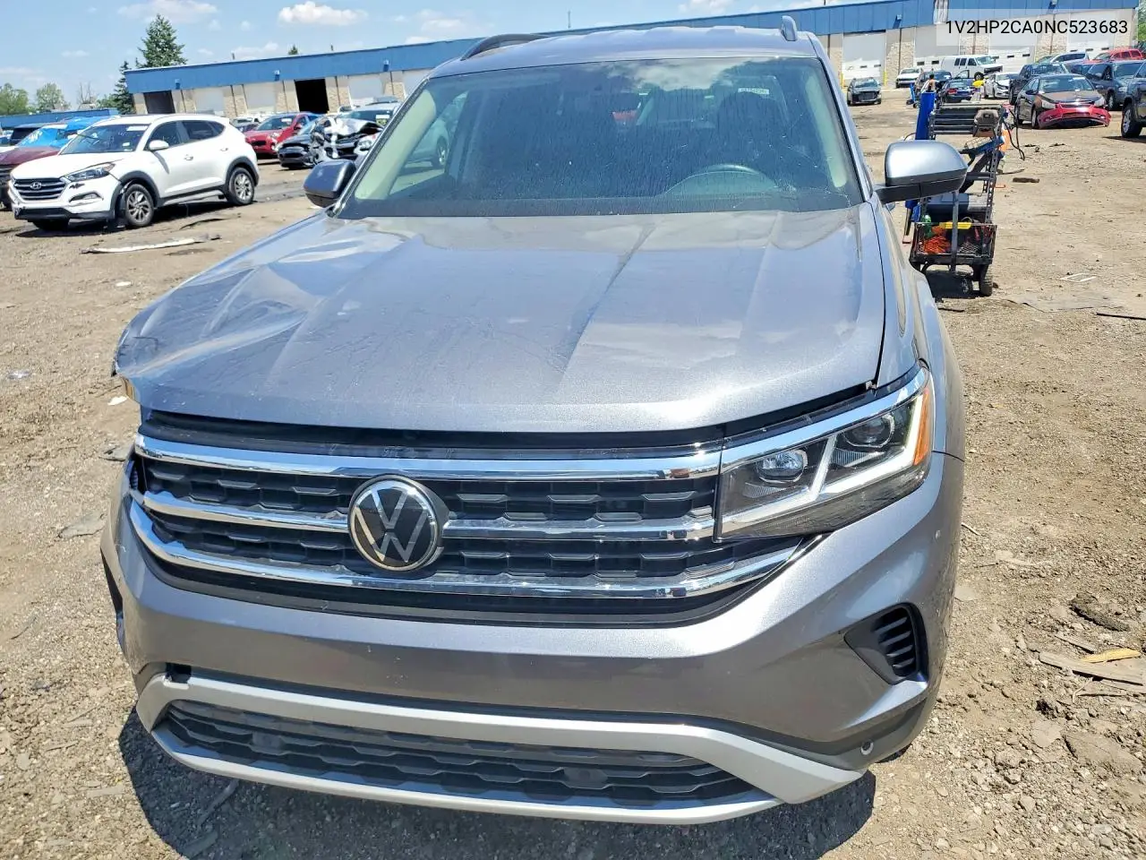 2022 Volkswagen Atlas Se VIN: 1V2HP2CA0NC523683 Lot: 59587496