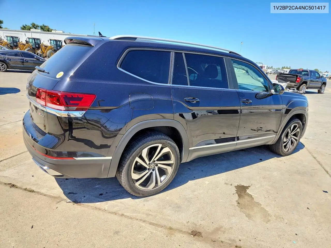 2022 Volkswagen Atlas Sel VIN: 1V2BP2CA4NC501417 Lot: 60277026