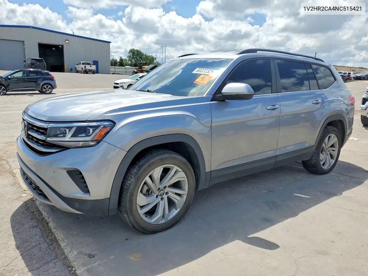 2022 Volkswagen Atlas Se VIN: 1V2HR2CA4NC515421 Lot: 60372336