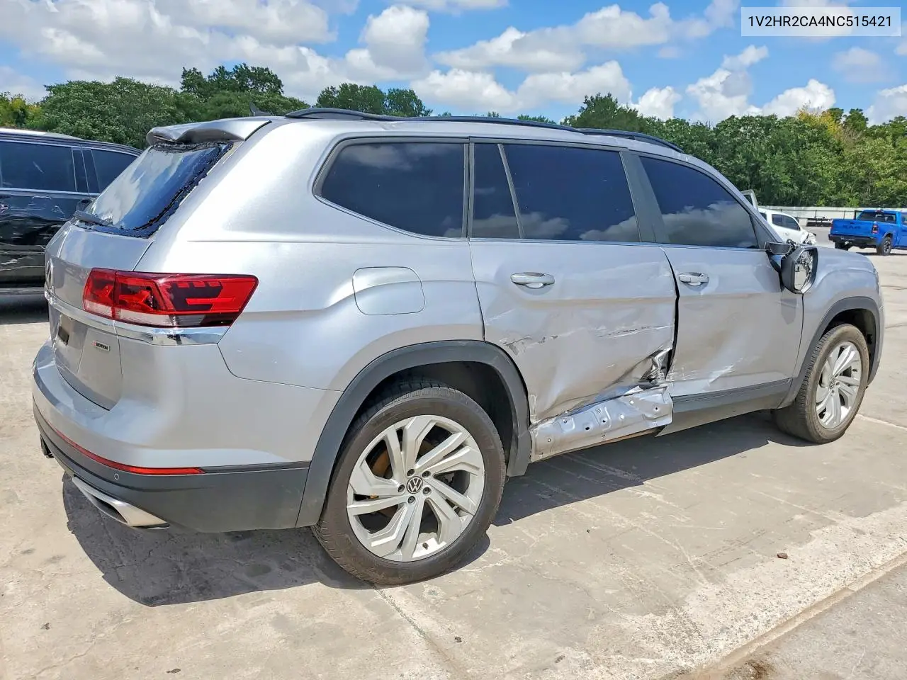 2022 Volkswagen Atlas Se VIN: 1V2HR2CA4NC515421 Lot: 60372336