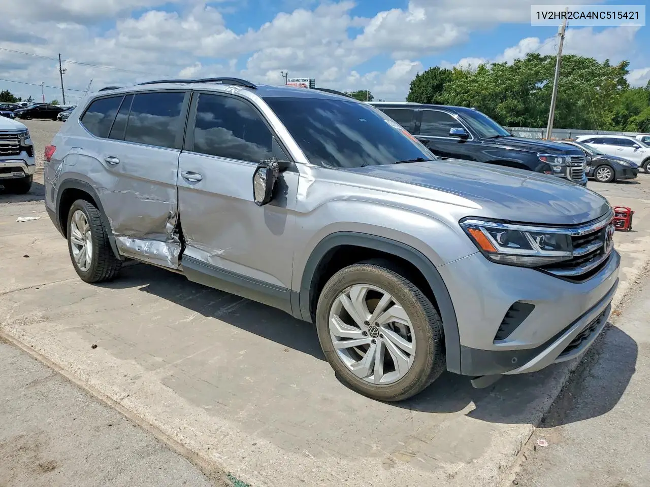 2022 Volkswagen Atlas Se VIN: 1V2HR2CA4NC515421 Lot: 60372336