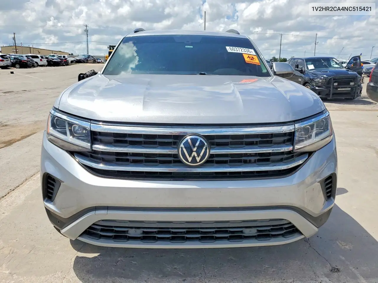 2022 Volkswagen Atlas Se VIN: 1V2HR2CA4NC515421 Lot: 60372336