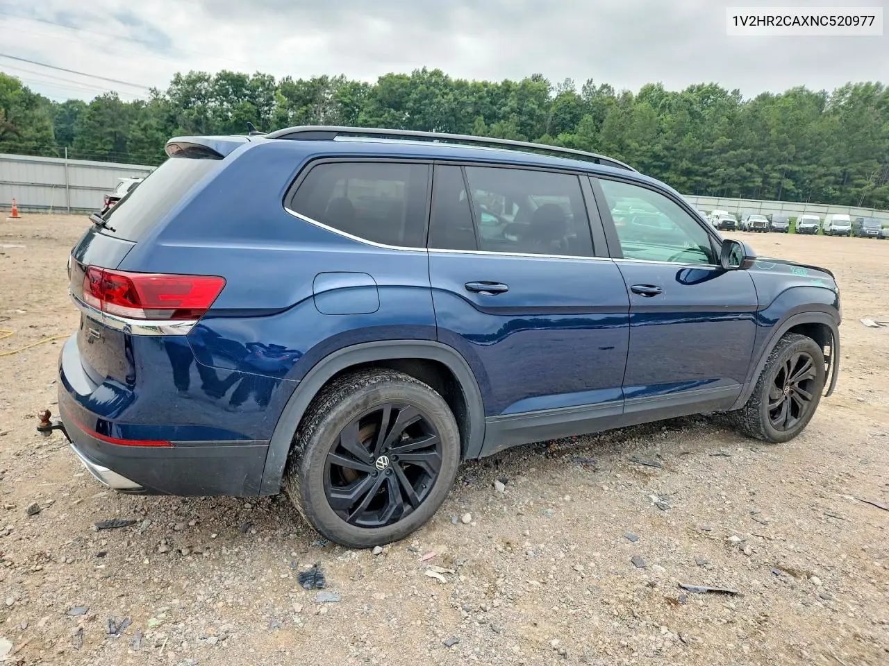 2022 Volkswagen Atlas Se VIN: 1V2HR2CAXNC520977 Lot: 60618886