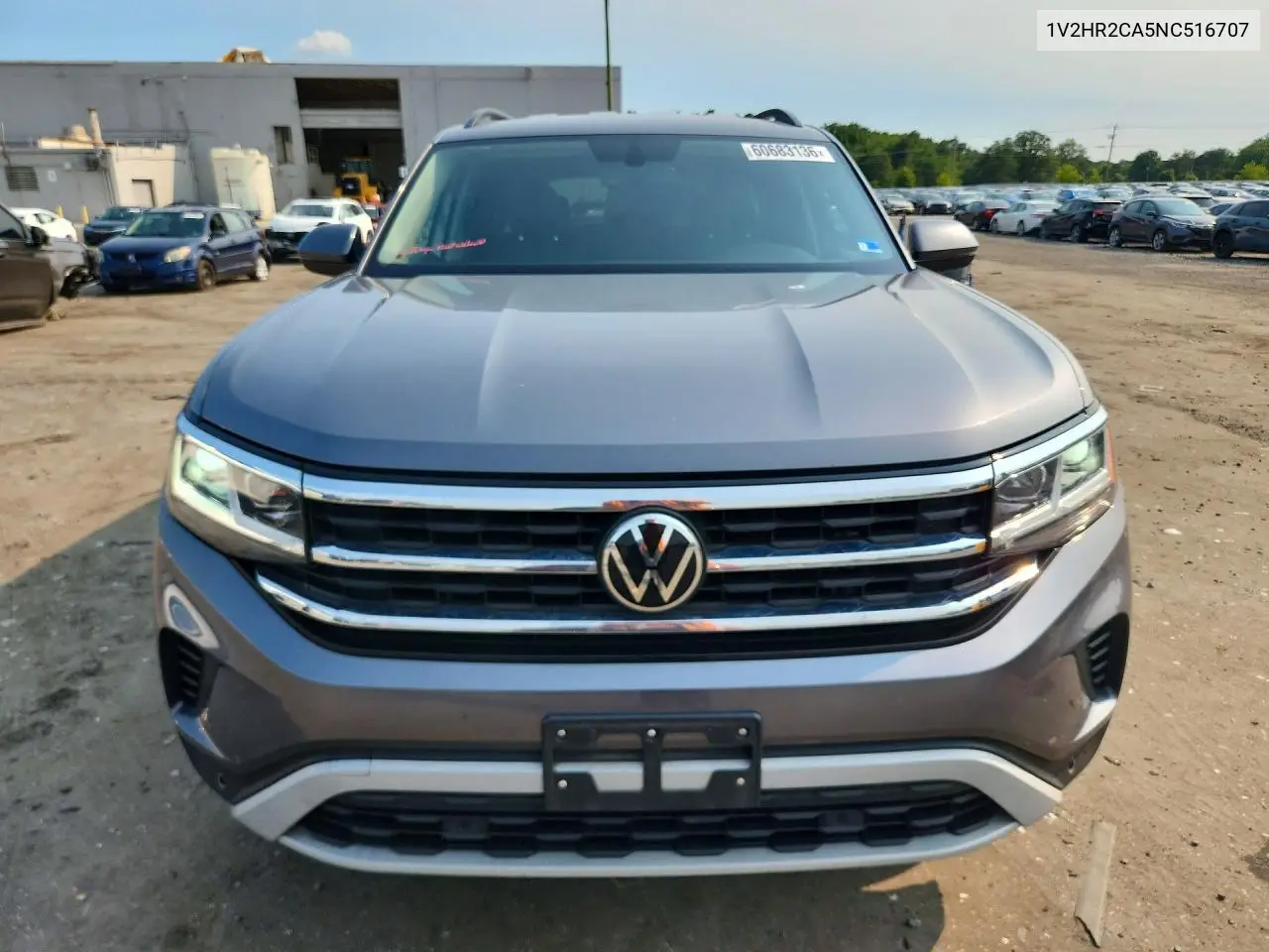 2022 Volkswagen Atlas Se VIN: 1V2HR2CA5NC516707 Lot: 60683136