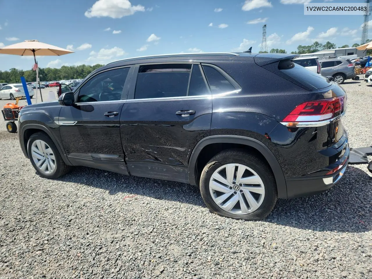 2022 Volkswagen Atlas Cross Sport Se VIN: 1V2WC2CA6NC200483 Lot: 60897366