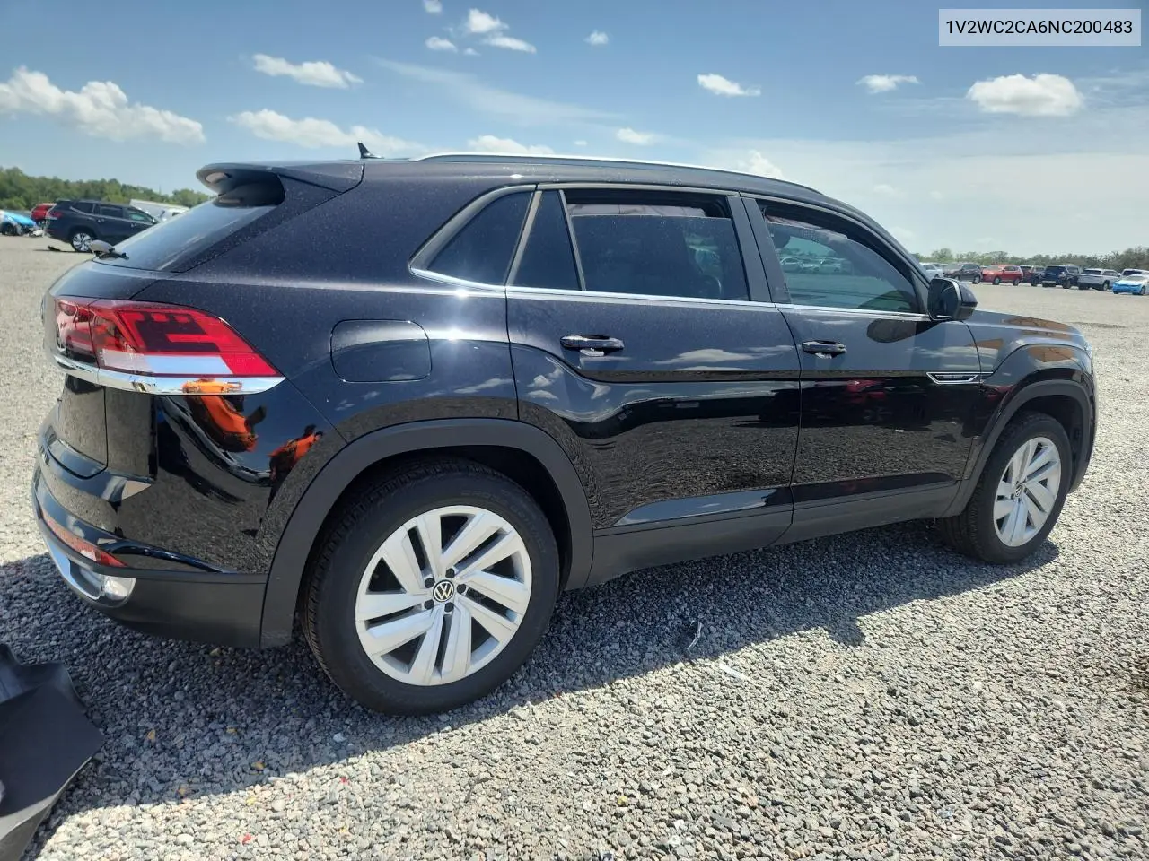 2022 Volkswagen Atlas Cross Sport Se VIN: 1V2WC2CA6NC200483 Lot: 60897366