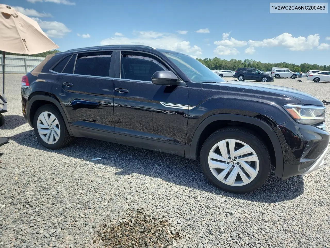 2022 Volkswagen Atlas Cross Sport Se VIN: 1V2WC2CA6NC200483 Lot: 60897366