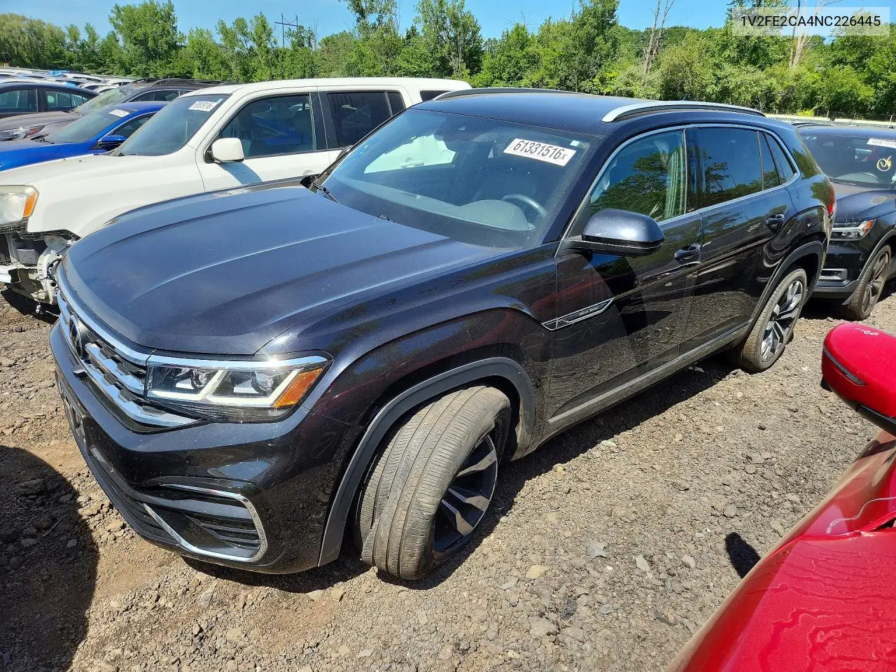 2022 Volkswagen Atlas Cross Sport Sel Premium R-Line VIN: 1V2FE2CA4NC226445 Lot: 61331516