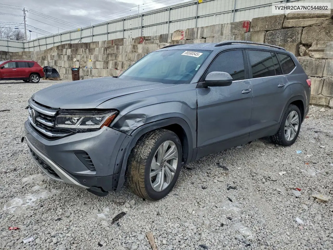 1V2HR2CA7NC544802 2022 Volkswagen Atlas Se