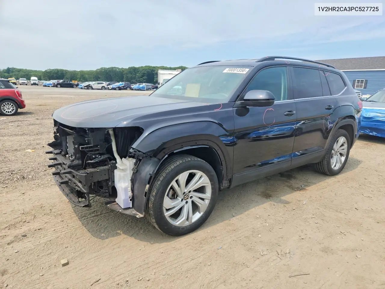 2023 Volkswagen Atlas Se VIN: 1V2HR2CA3PC527725 Lot: 58001356