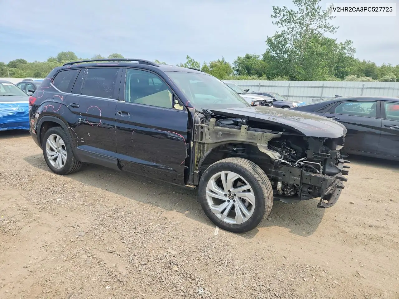 2023 Volkswagen Atlas Se VIN: 1V2HR2CA3PC527725 Lot: 58001356