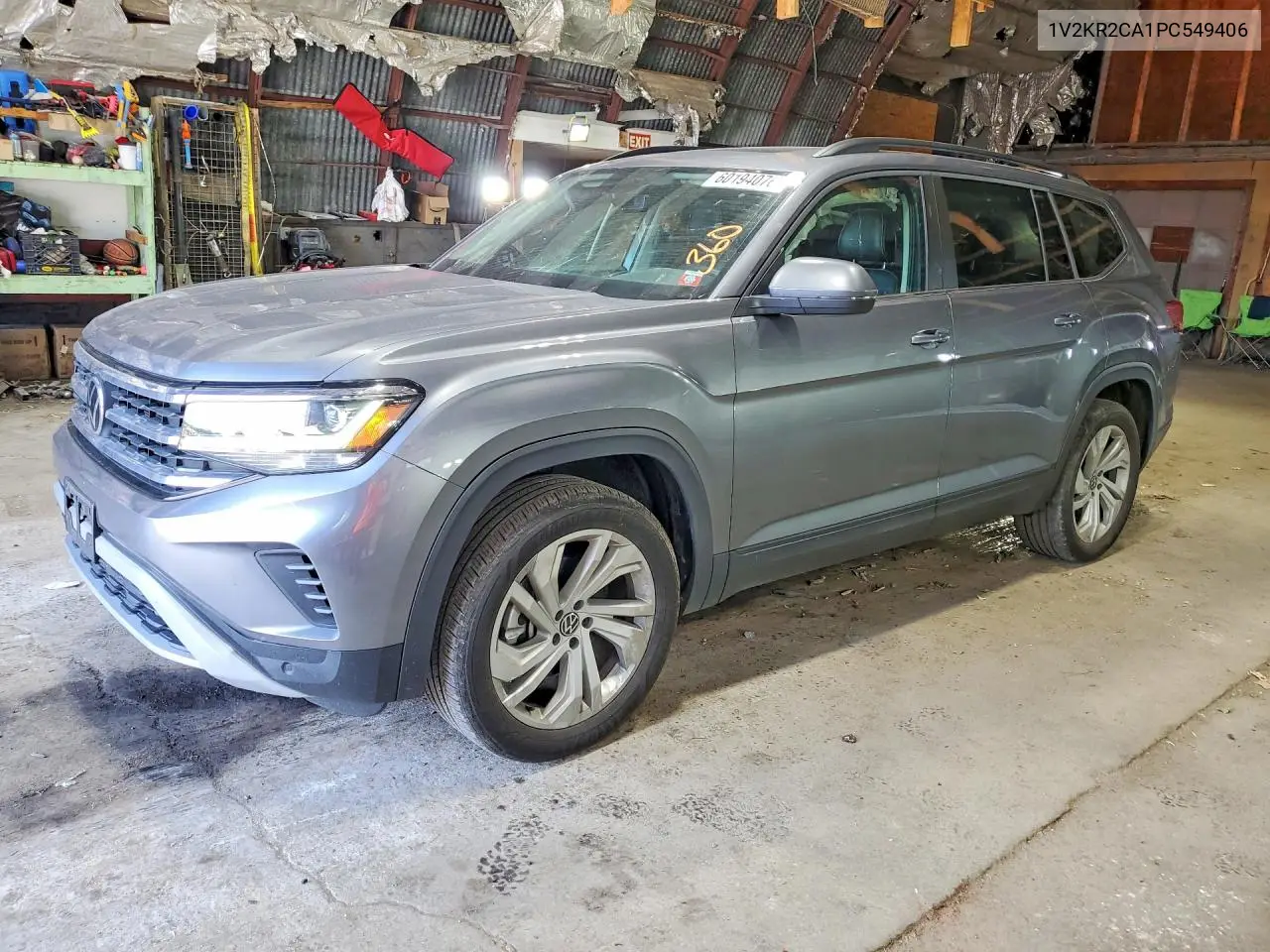 2023 Volkswagen Atlas Se VIN: 1V2KR2CA1PC549406 Lot: 60194076