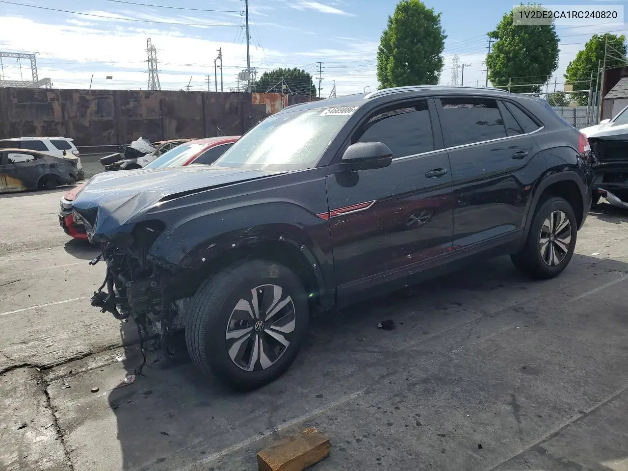 2024 Volkswagen Atlas Cross Sport Se VIN: 1V2DE2CA1RC240820 Lot: 54669086