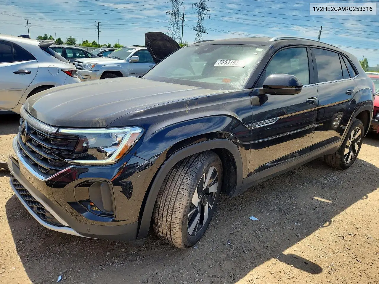 2024 Volkswagen Atlas Cross Sport Se VIN: 1V2HE2CA9RC253316 Lot: 55531926