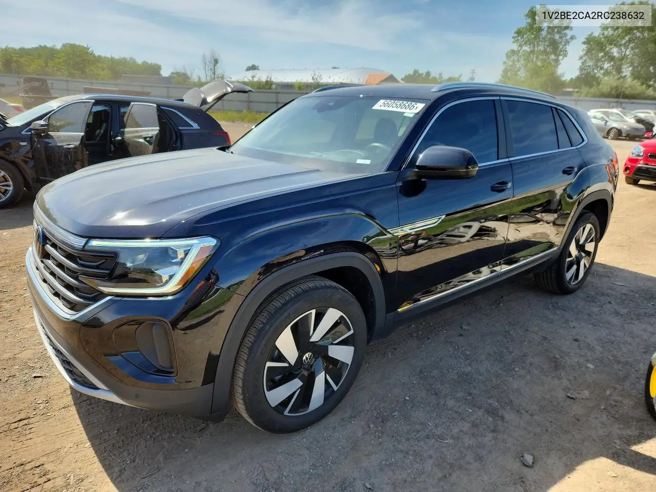2024 Volkswagen Atlas Cross Sport Sel VIN: 1V2BE2CA2RC238632 Lot: 56058686